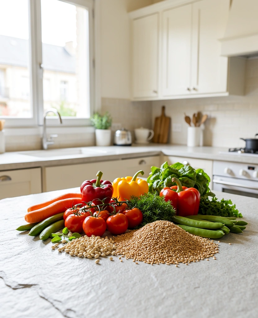Nutrition équilibrée et ingrédients frais